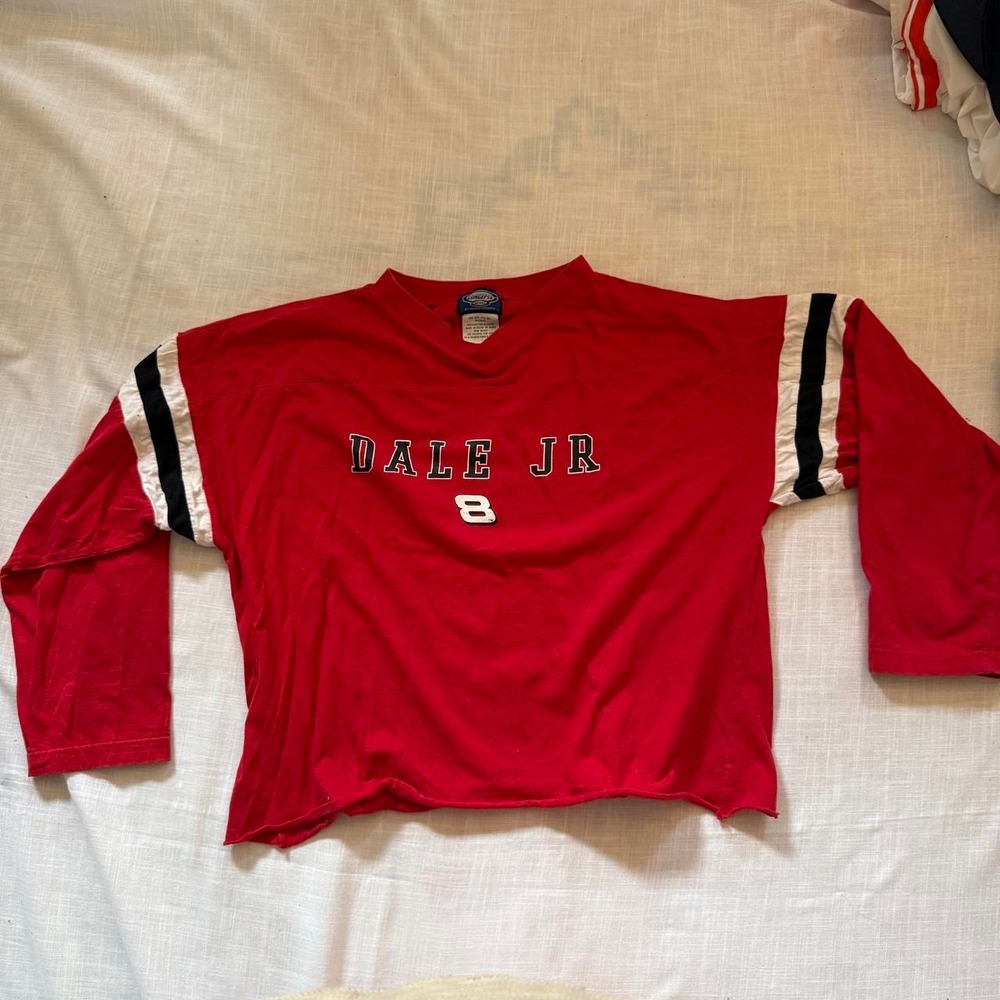 NASCAR Dale Earnhardt long sleeve red T-shirt